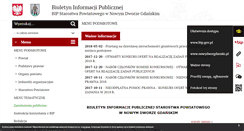 Desktop Screenshot of bip.nowydworgdanski.pl